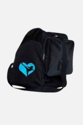 Sac à patins - Grande taille - Coeur Bleu