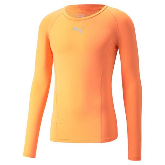 Puma Liga Maillot Compression Manches Longues Homme - Orange Fluo