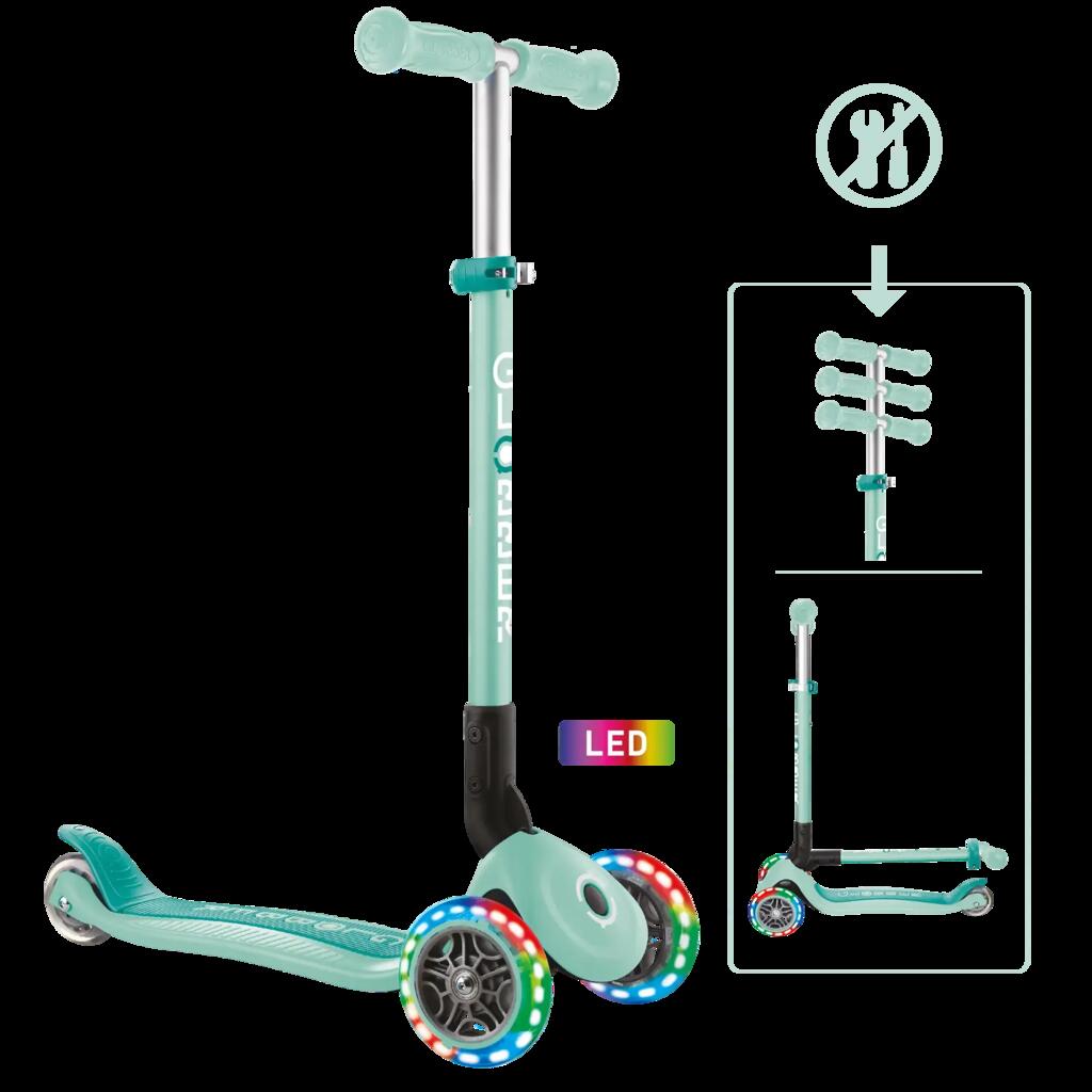 Patinete PRIMO Foldable Lights mint
