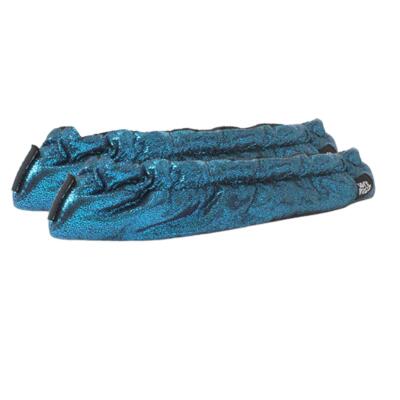 Schaatsbeschermers van sponsmateriaal - soft pawz - glitterend turquoise