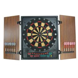 Jeu de fléchettes électronique Eros avec portes en bois - Devessport