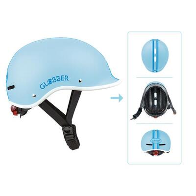 GLOBBER HELM MASTER LIGHTS Gr. XS/S 47-51 pastellblau