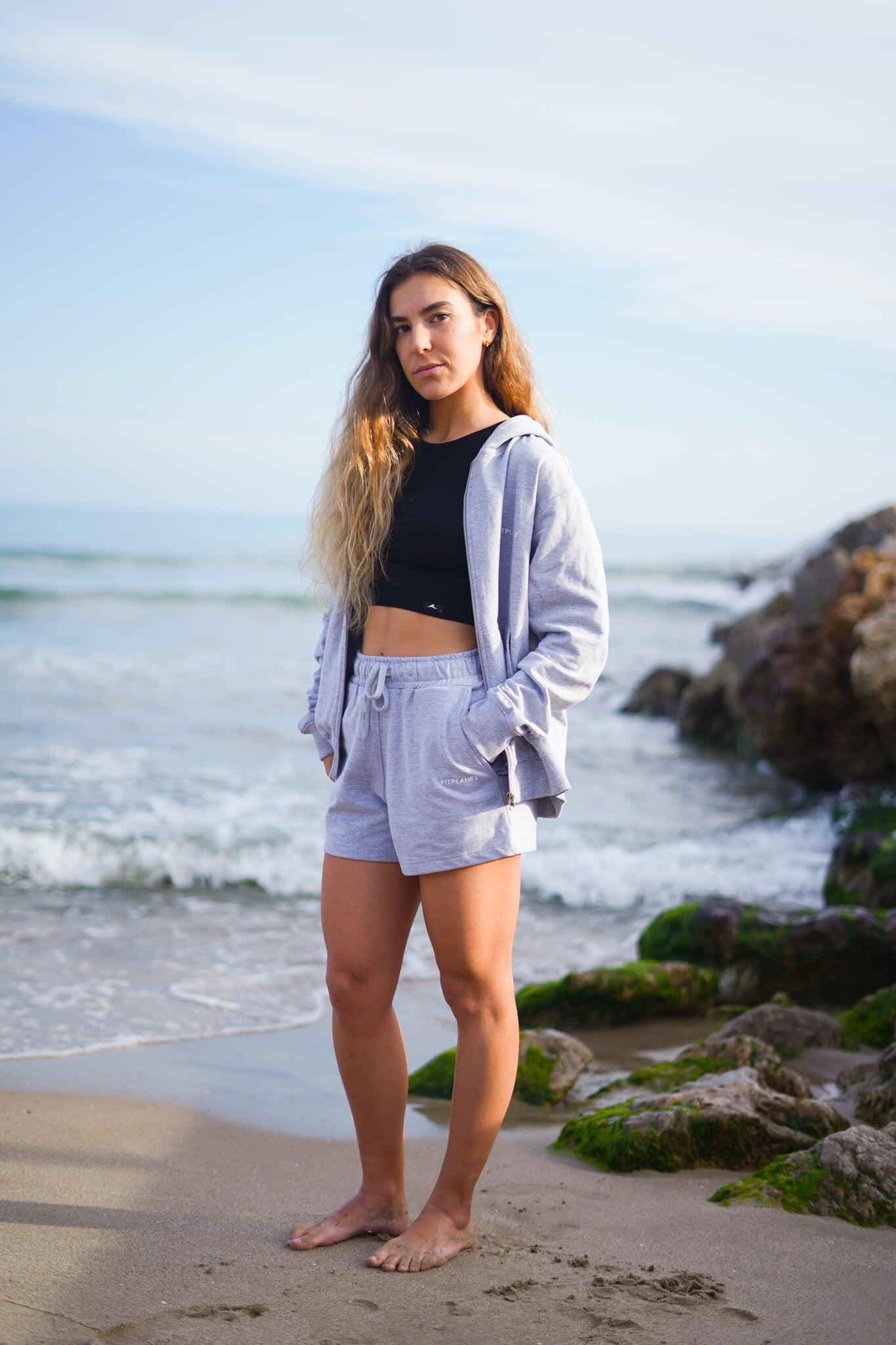 Short Algodón - Gris 3/4