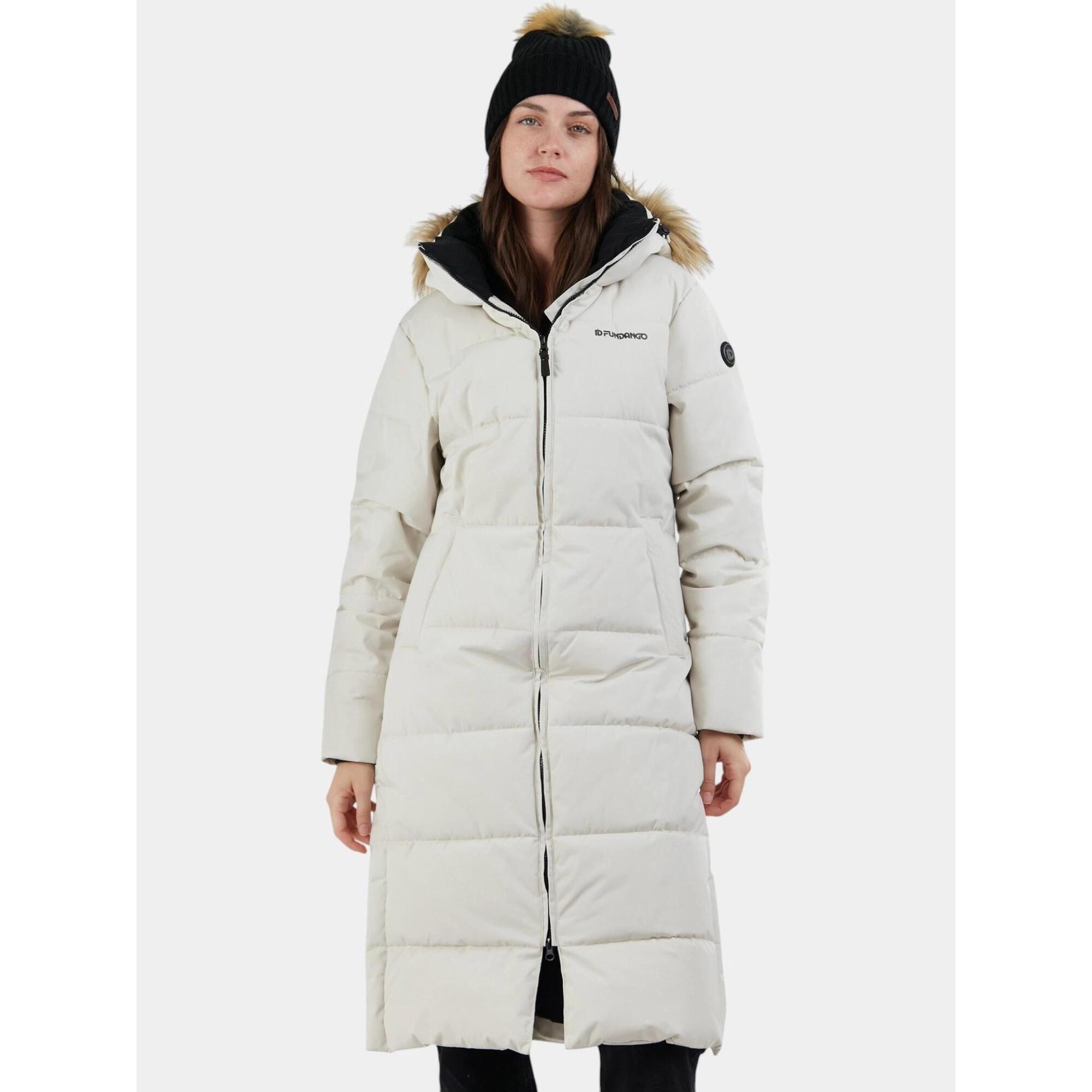 Fundango - Manteau D'Hiver Femme Meganne - Veste - Beige - S - Decathlon