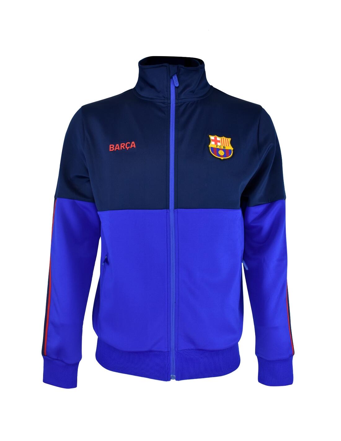 Chaqueta Entrenamiento Azul Marino FC Barcelona Junior 1/4