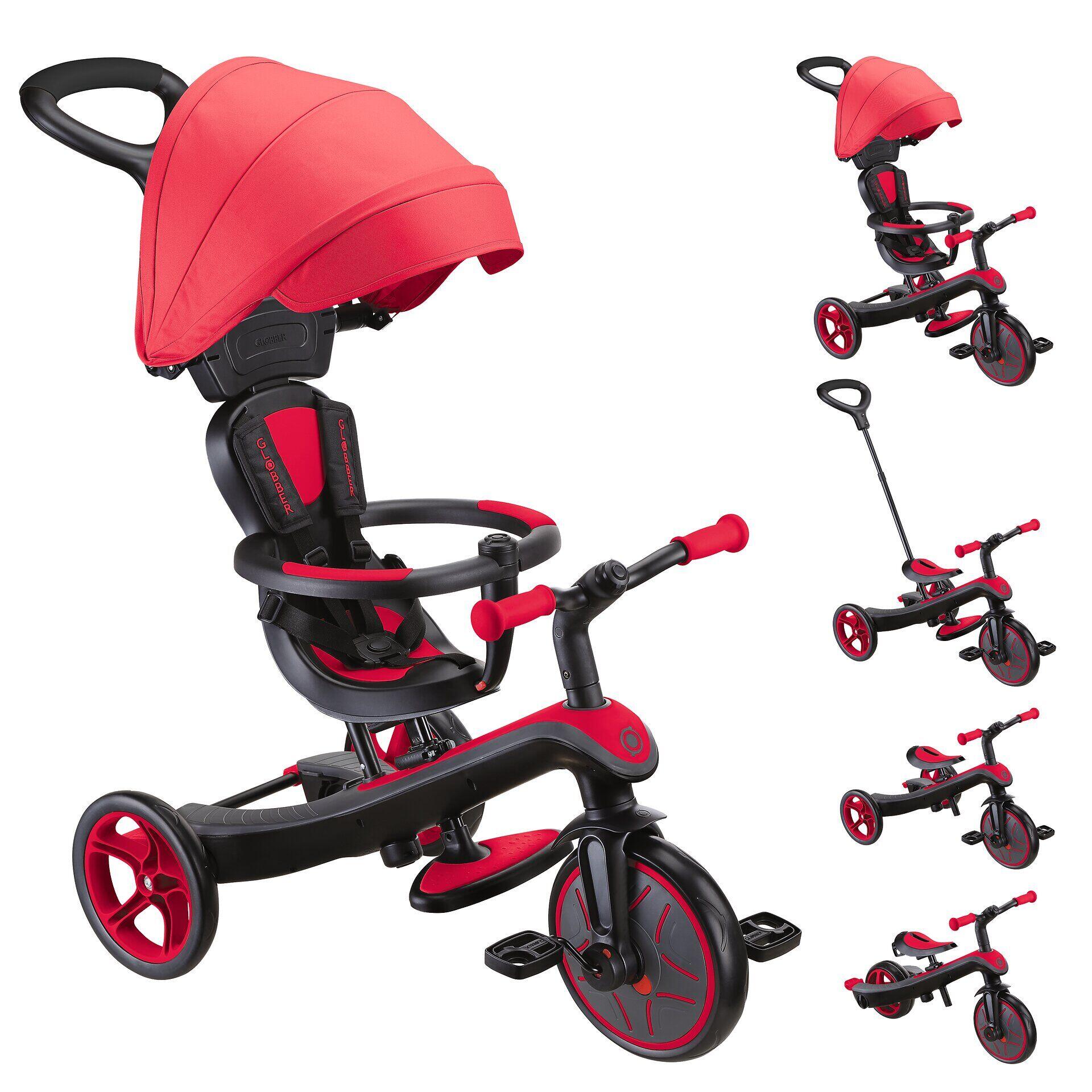 Tricycle évolutif pour bébé EXPLORER 4 en 1 - Rouge 9/15