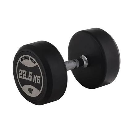 Haltères ronds de musculation 22,5 kg Fitness Tech – Lot de 2 unités
