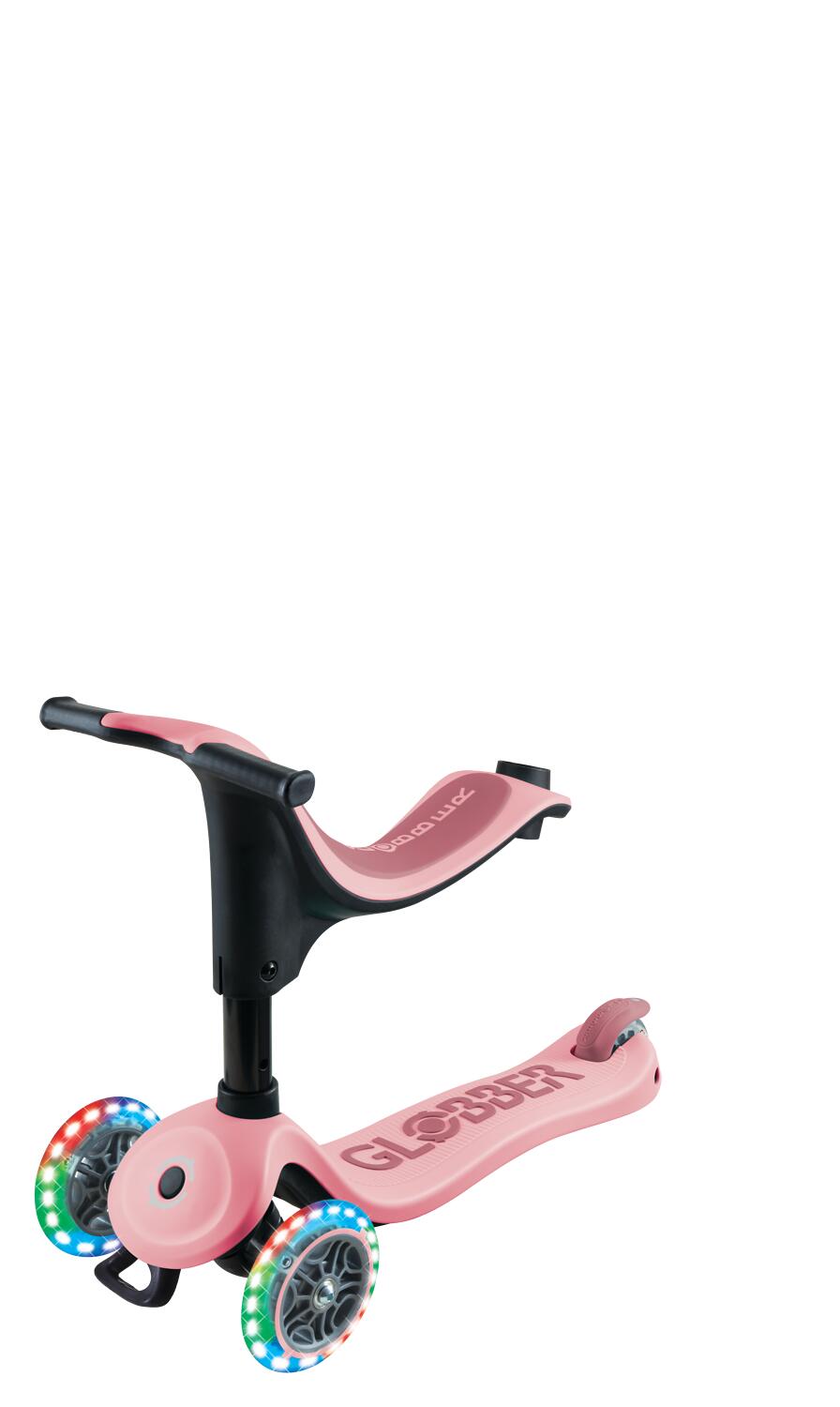 Trottinette évolutive GO-UP SPORTY LIGHTS - Rose pastel 9/13
