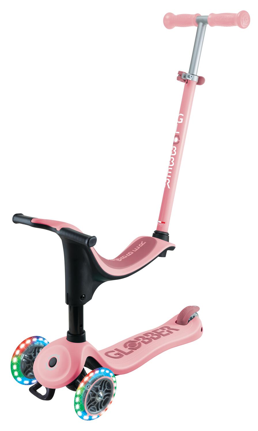 Trottinette évolutive GO-UP SPORTY LIGHTS - Rose pastel 8/13