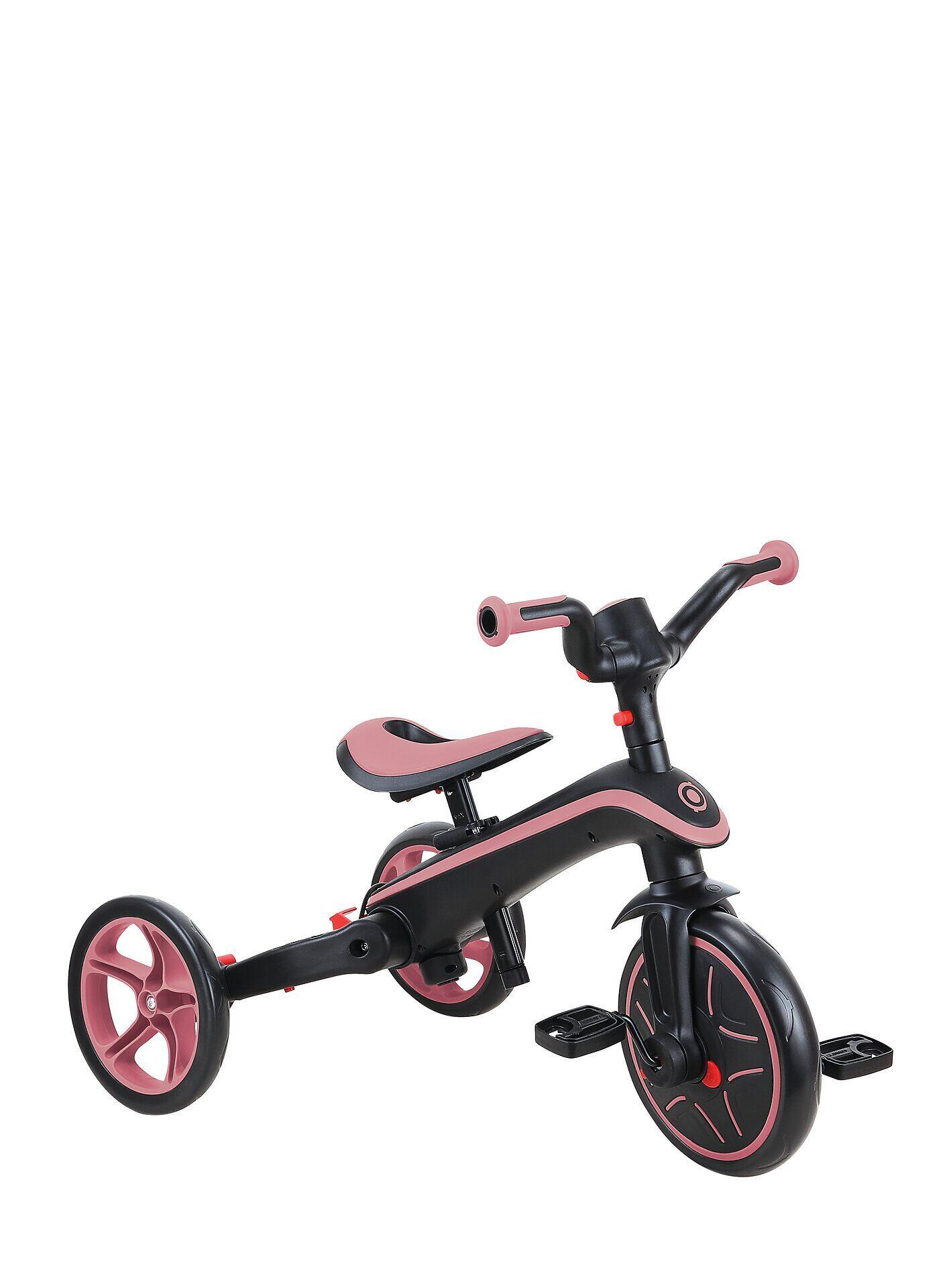 Driewieler EXPLORER 4-in-1 Evolutief & Opvouwbaar - Pastelroze 11/14