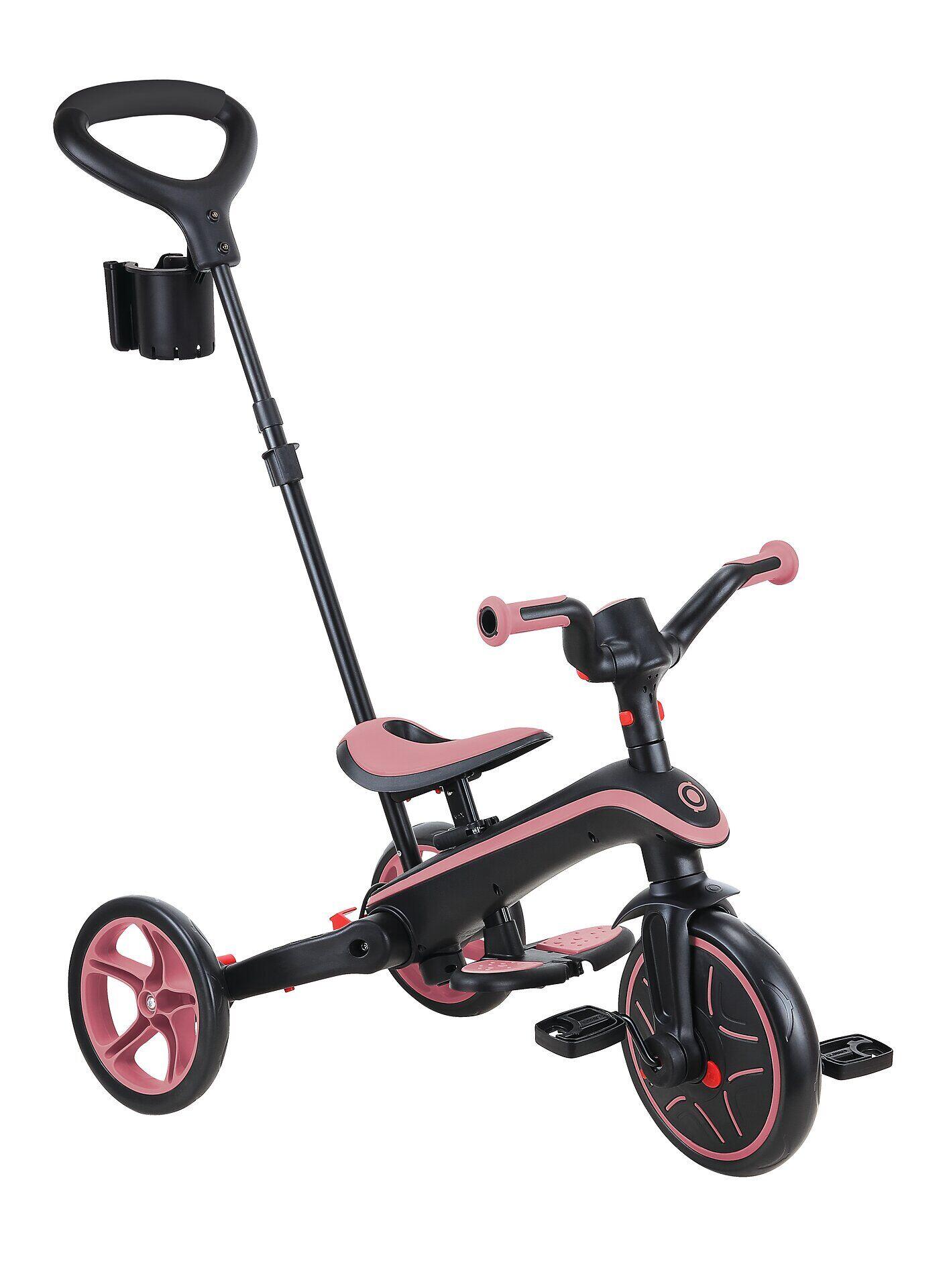 Driewieler EXPLORER 4-in-1 Evolutief & Opvouwbaar - Pastelroze 10/14