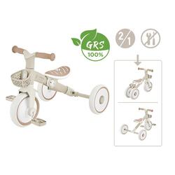 Tricycle LEARNING 2 EN 1 PLUS ECO - Taupe