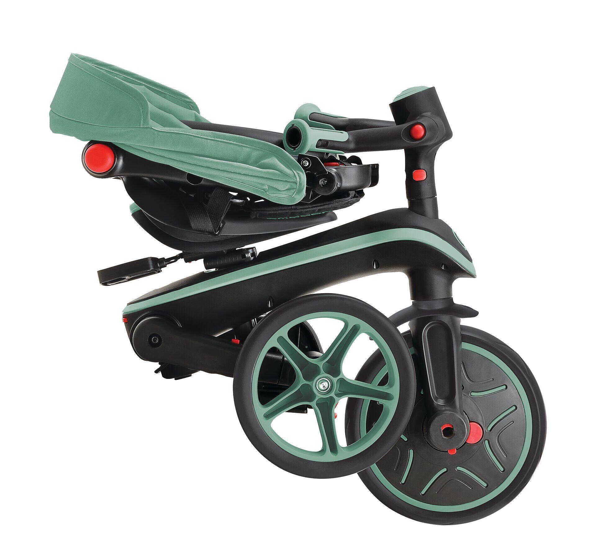 Triciclo EXPLORER 4-in-1 Evolutivo e Pieghevole - Verde Oliva 6/7
