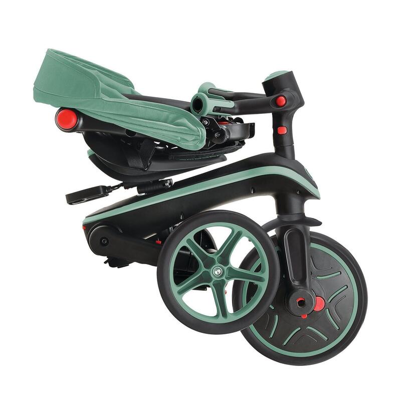 Tricicleta Globber Explorer 4 in 1 pliabila, culoare verde pal
