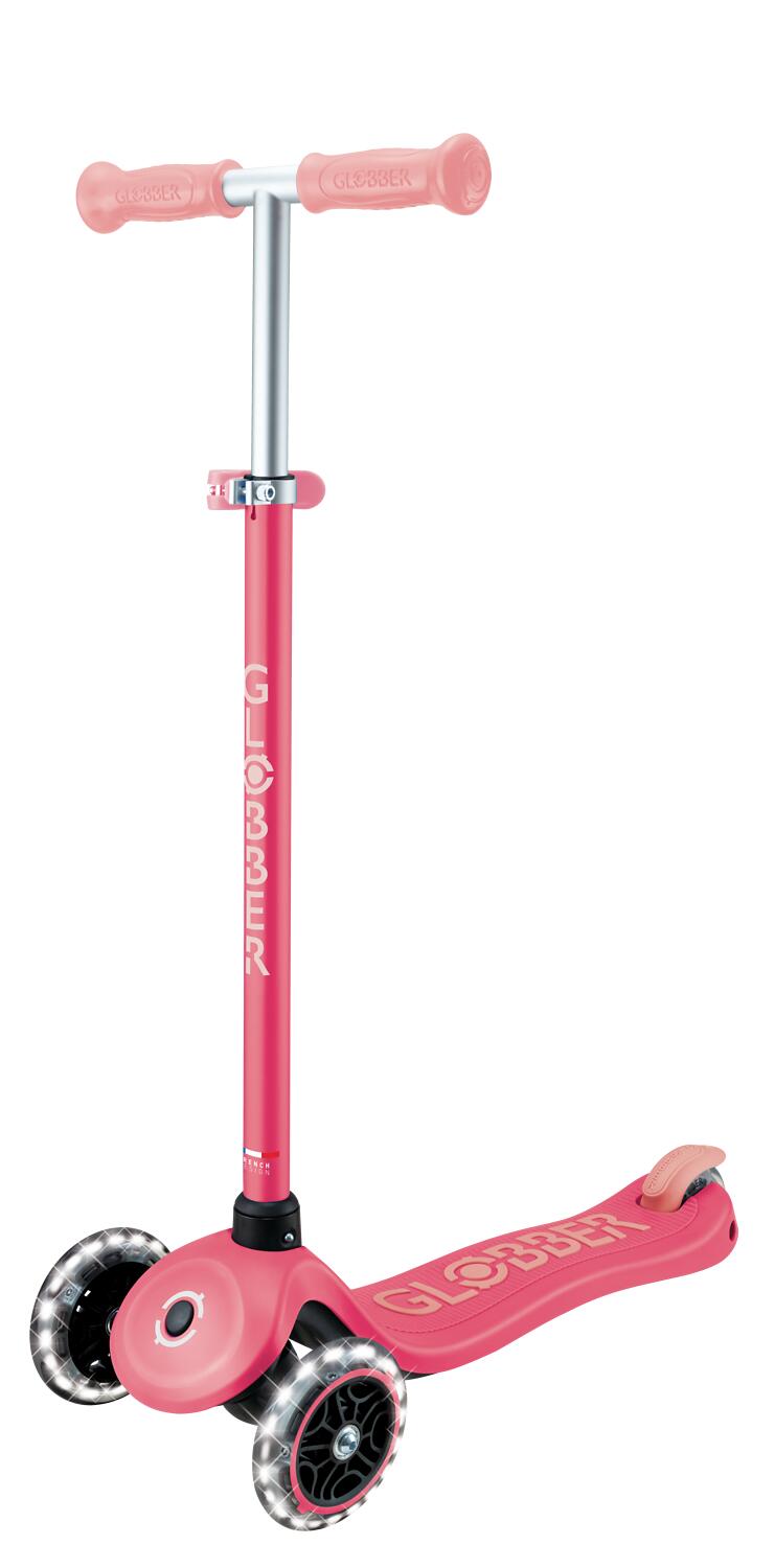 Monopattino a 3 ruote PRIMO PLUS GLOW LIGHTS - Rosa Corallo 11/14