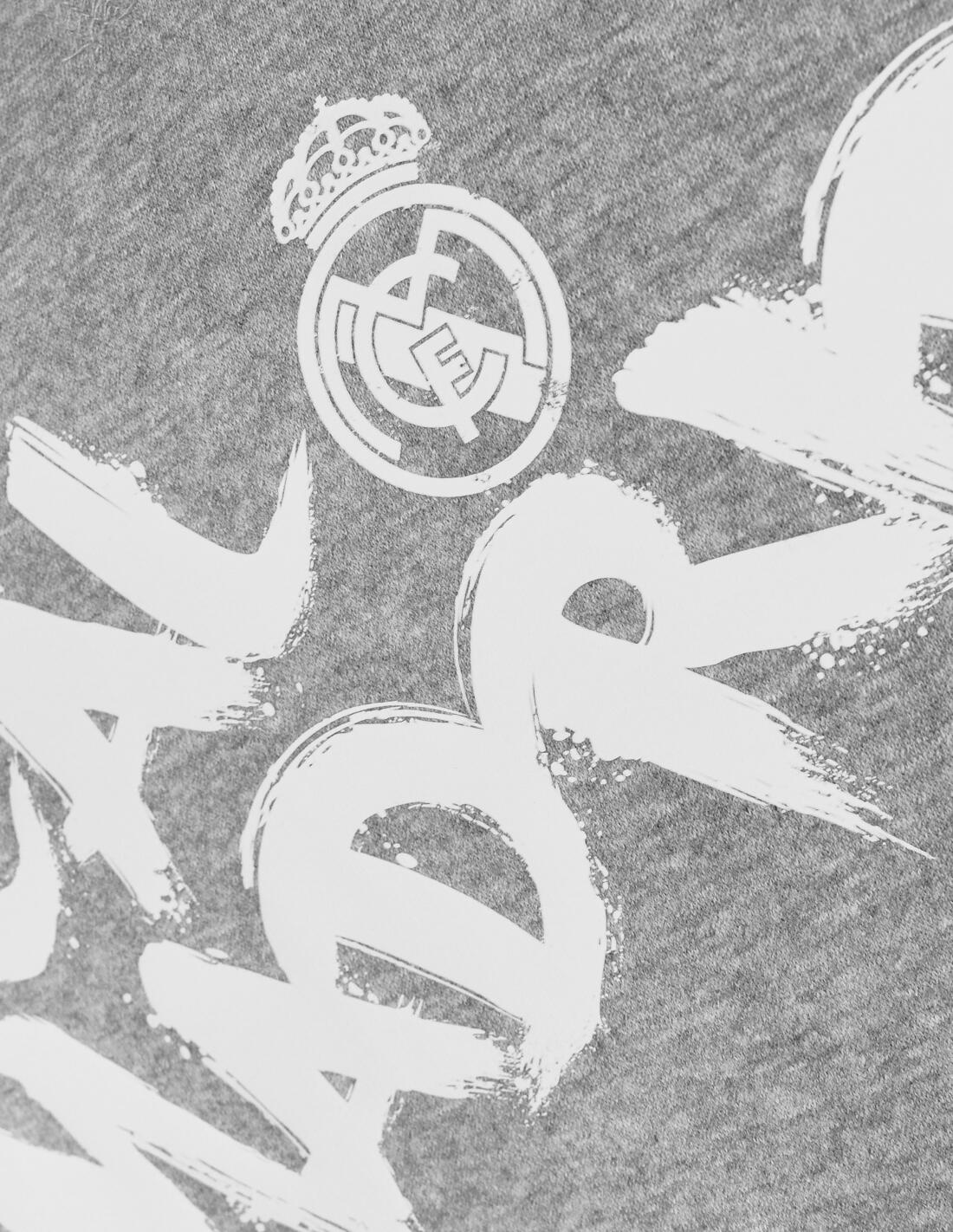 Sudadera Capucha Hoodie Real Madrid Gris 2/3
