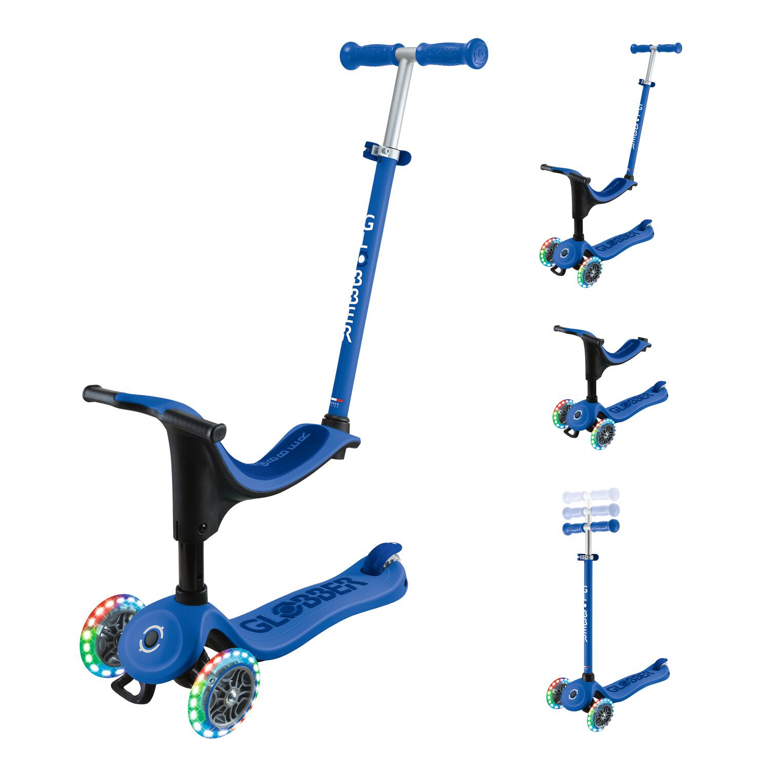 Monopattino - 3 ruote - Go-Up Sporty Lights V2 - blu scuro 11/13