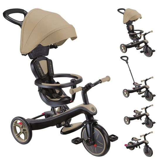 Triciclo evolutivo per bambino EXPLORER 4 in 1 - Verde salvia