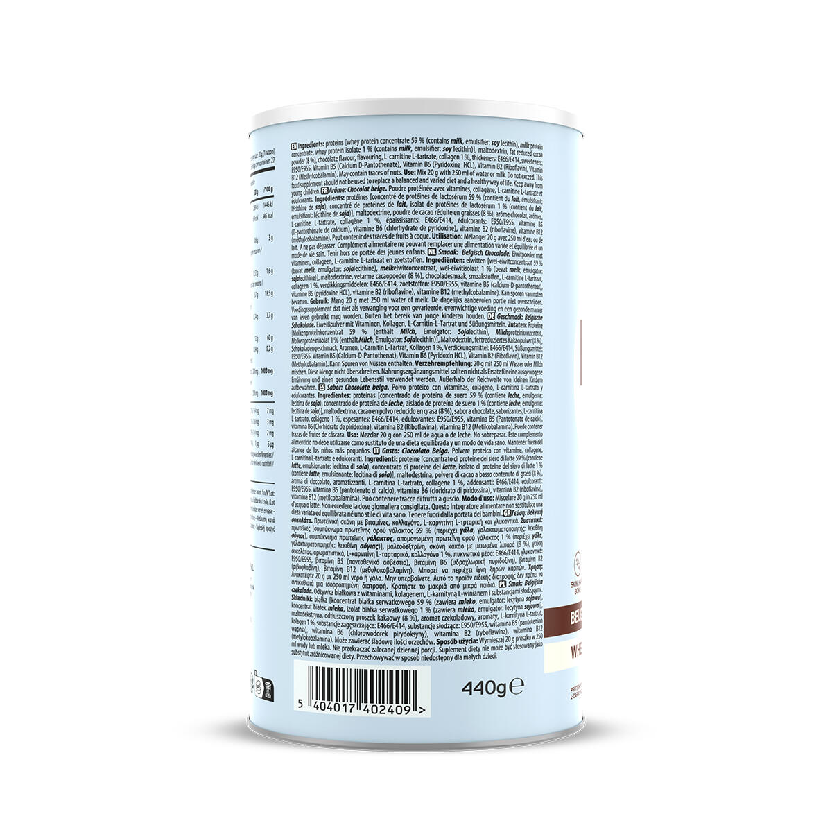 Nutrition protéinée Chocolat belge QNT Skinny Protein 2/3
