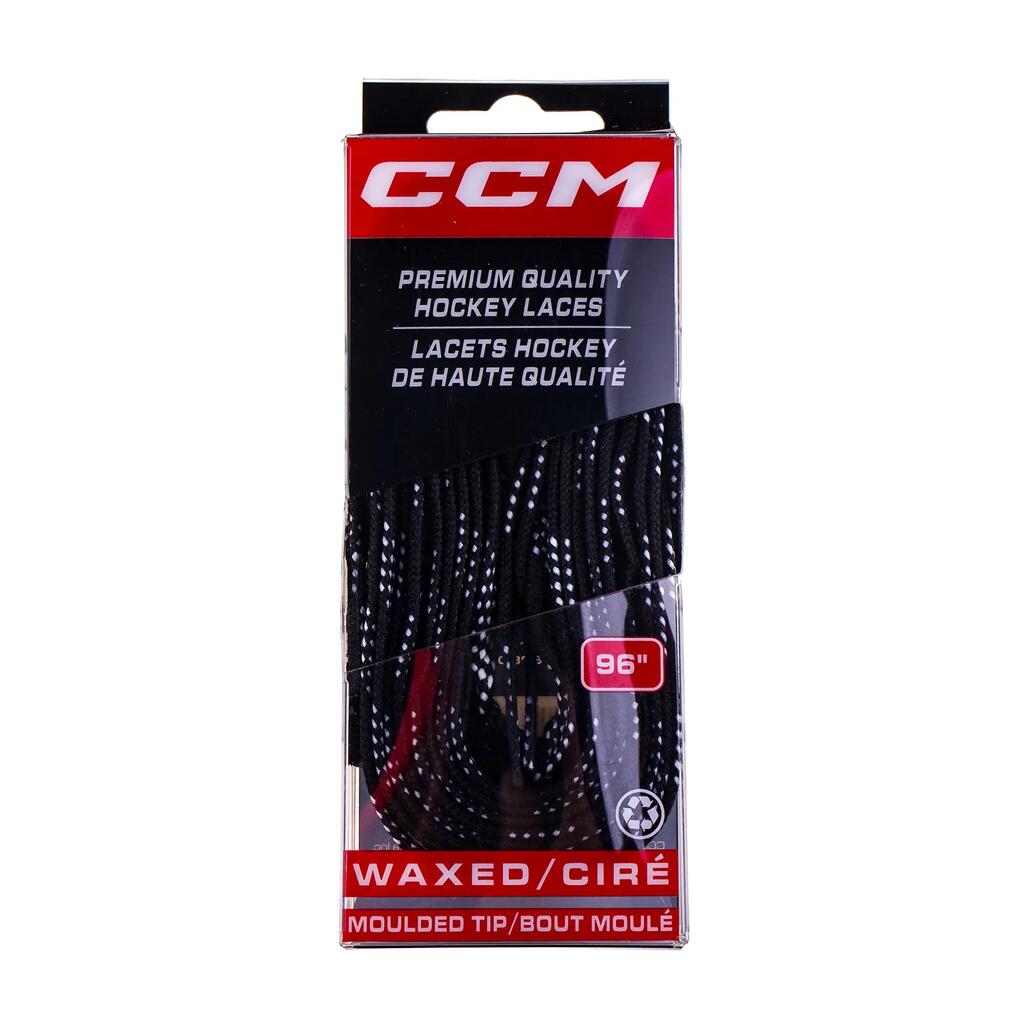 CCM Vezalke Lace Proline Bk Wax 304 Black