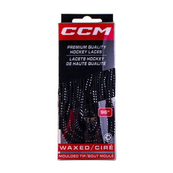 CCM Vezalke Lace Proline Bk Wax 304 lacets 120" noirs