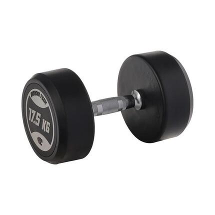 Haltères ronds de musculation 17,5 kg Fitness Tech – Lot de 2 unités