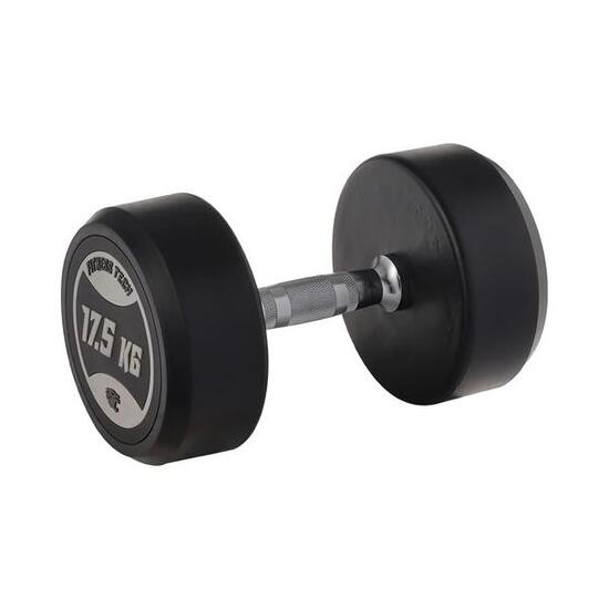 Haltères ronds de musculation 17,5 kg Fitness Tech – Lot de 2 unités