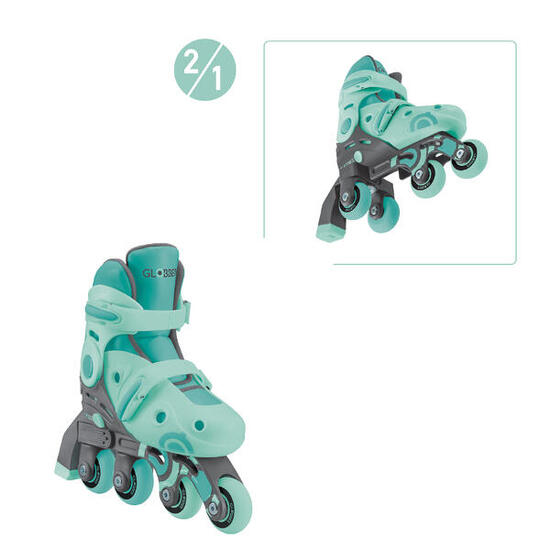 GLOBBER LEARNING SKATES 2in1 blau, Gr. 26-29