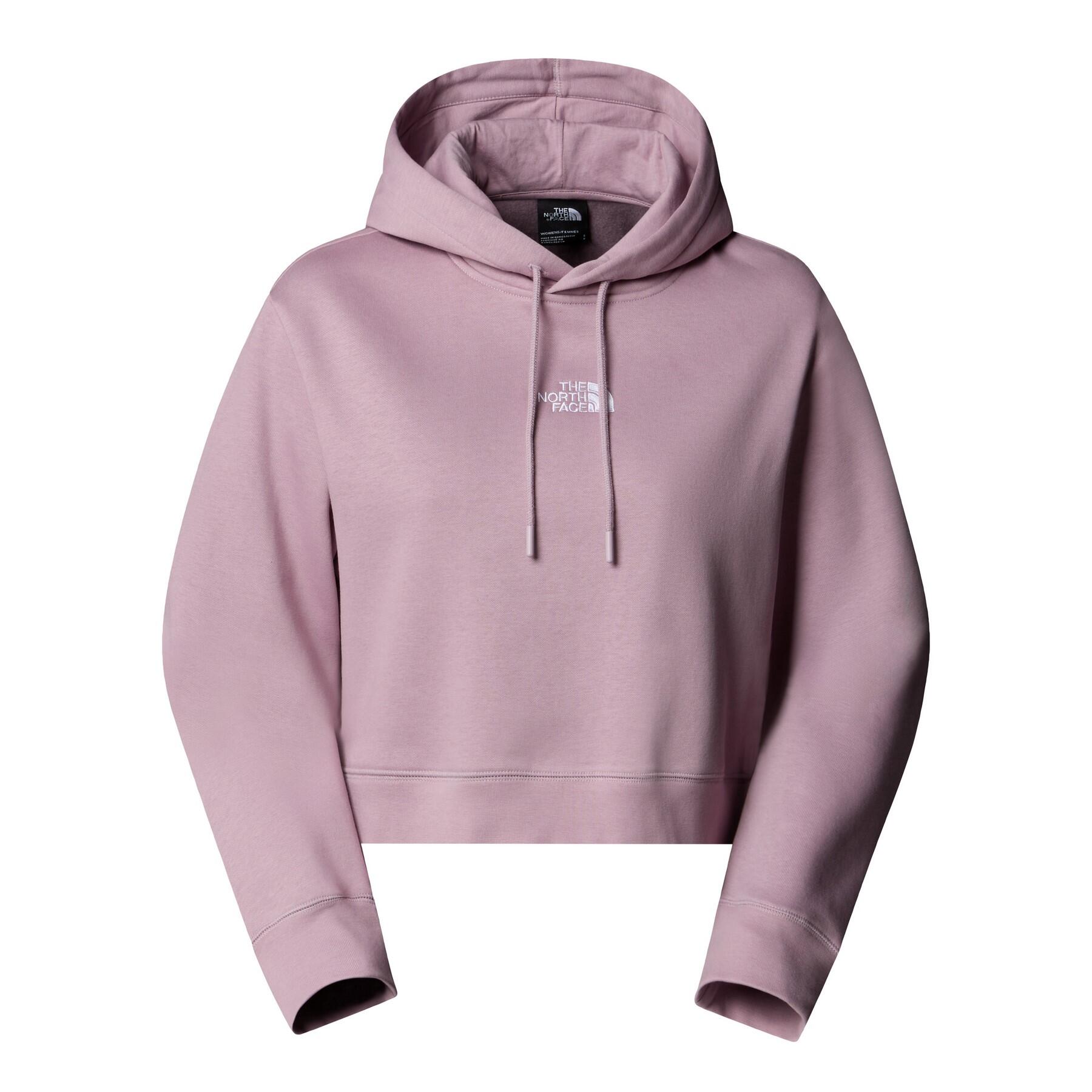 The North Face - Sweat À Capuche Femme Essential Crop - Sweat-shirt - Violet - Decathlon