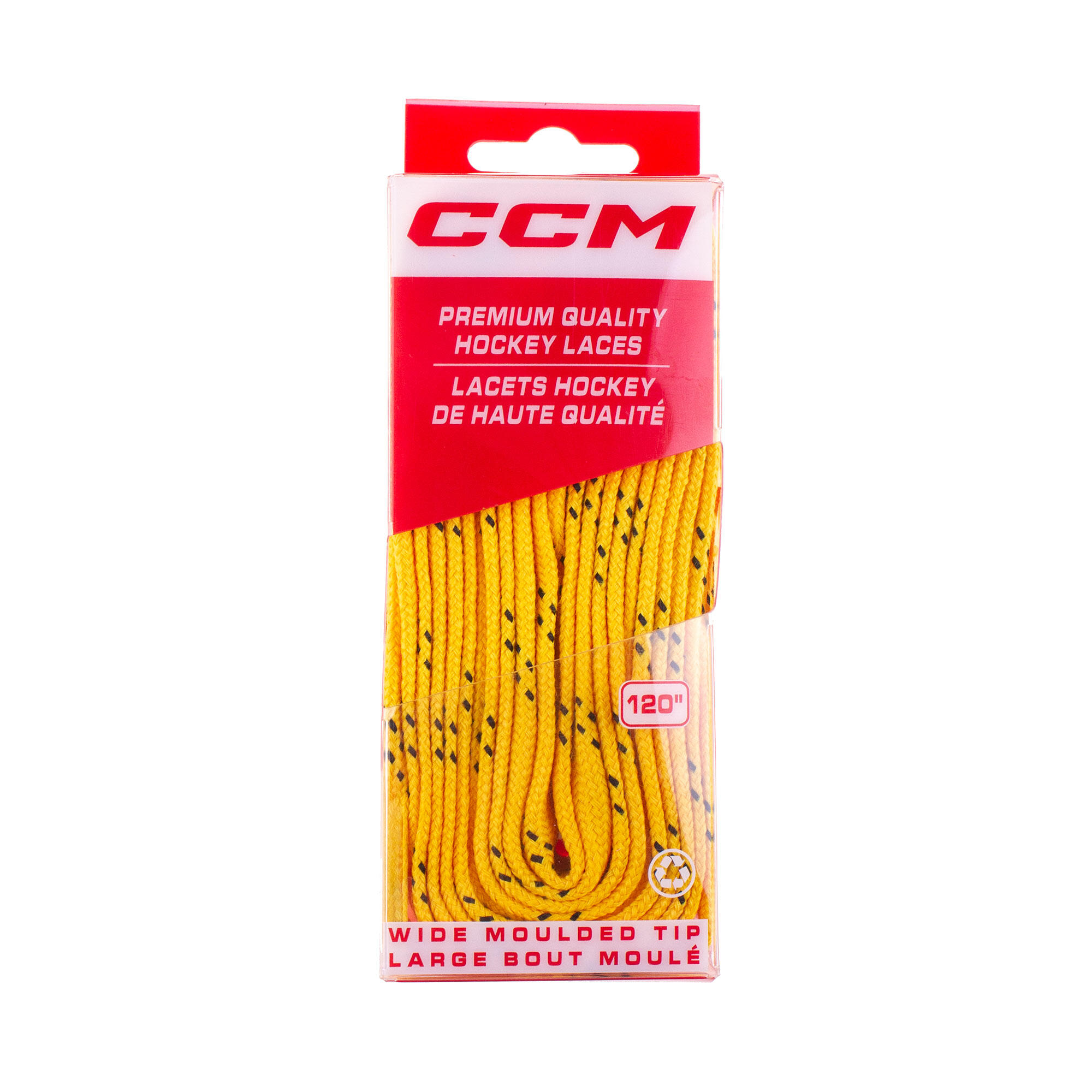 Sznurówki do łyżew hokejowych CCM PRO-X7 Wide szerokie płaskie 3/3