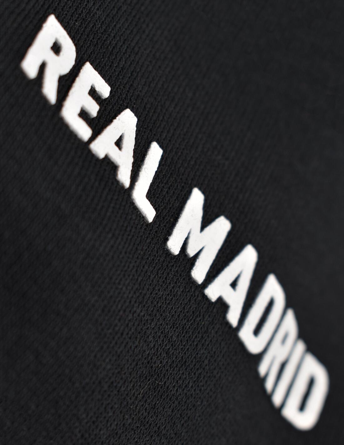 Sudadera Hoodie Gris Real Madrid - Júnior 3/4
