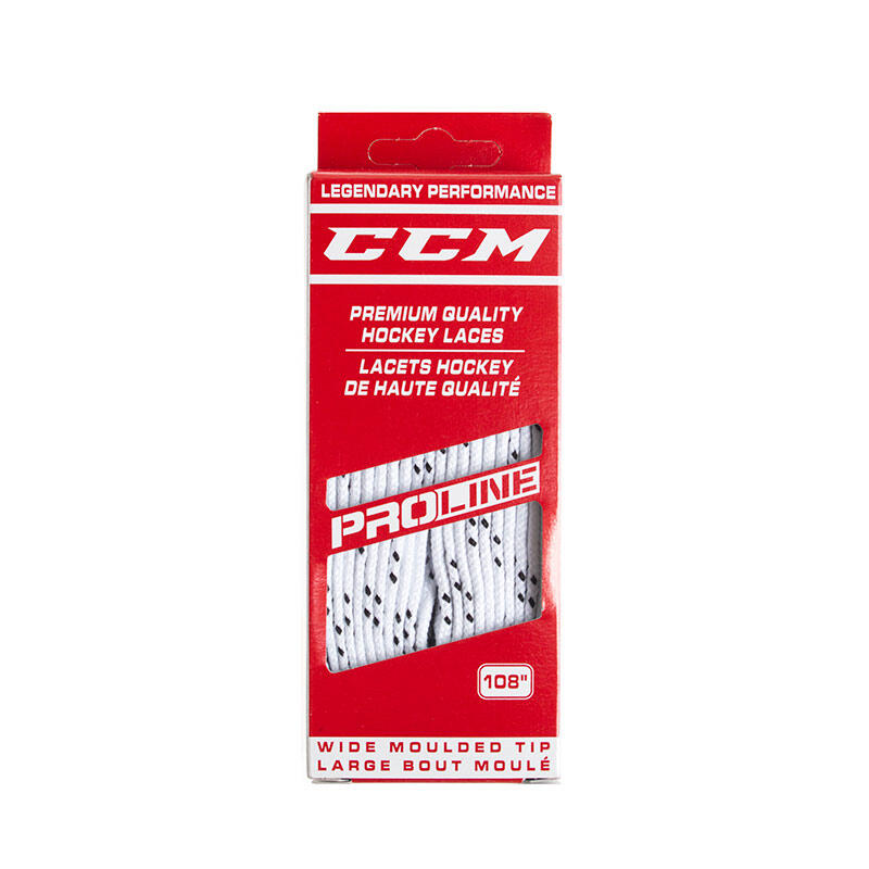 Sznurówki do łyżew hokejowych CCM PRO-X7 Wide szerokie płaskie 2/2