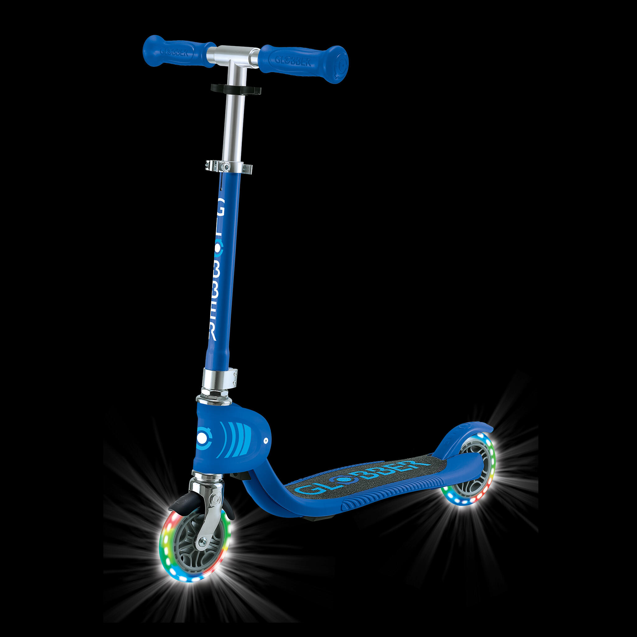 Trottinette TRougetinette urbaine  Flow Foldable Junior Lights  Navy Bleu 2/7