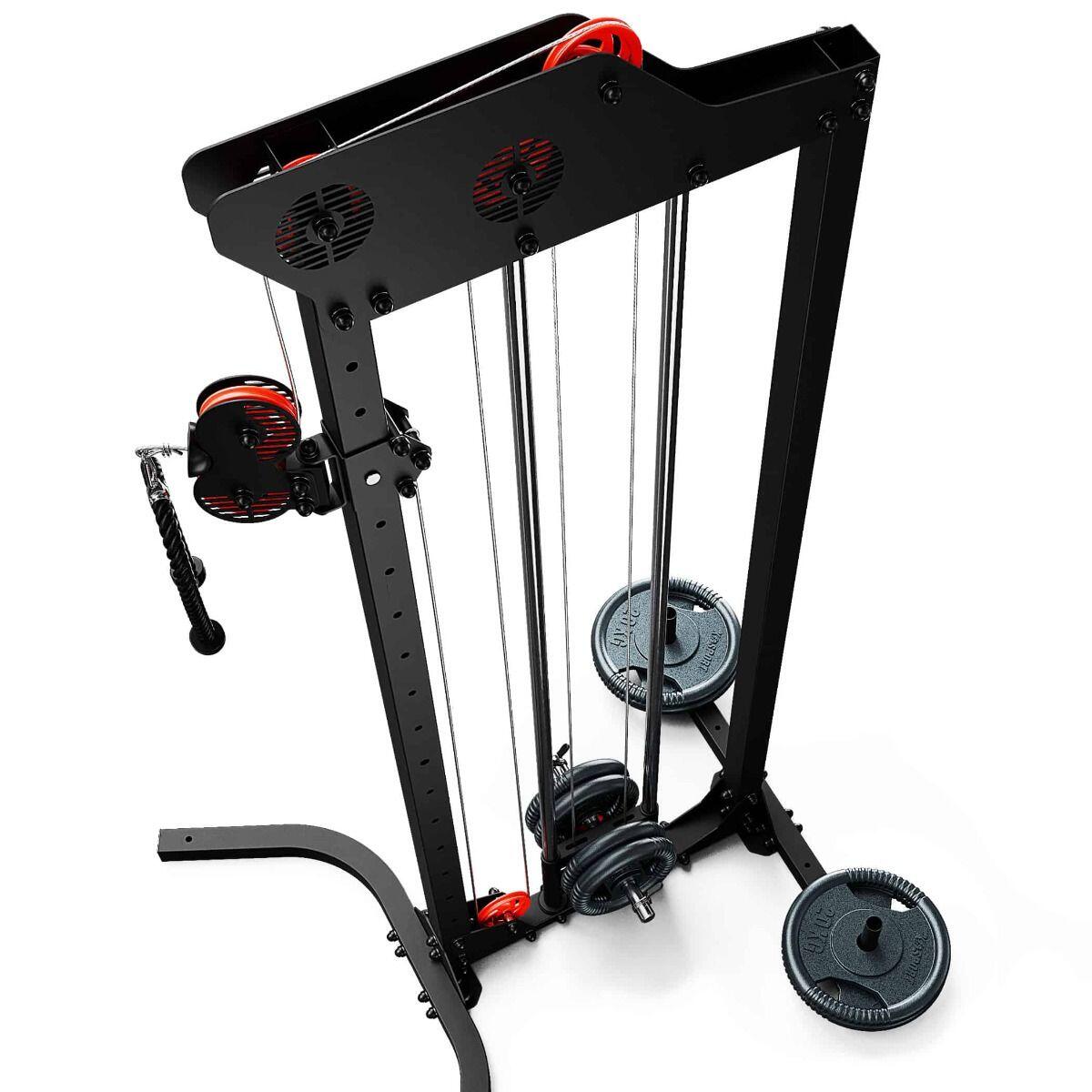 Estación de poleas independiente – Lat pulldown regulable en altura 2/7