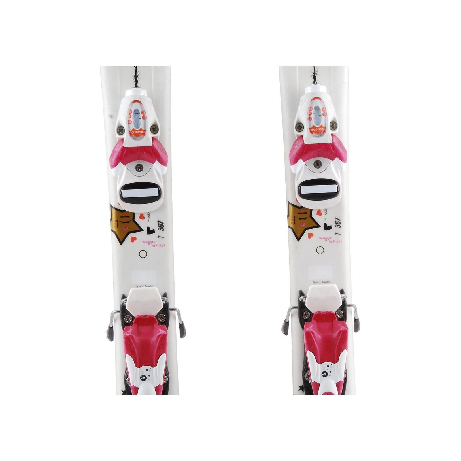 RECONDITIONNE - Ski Junior Rossignol Princess Etoile + Fixations 3/5