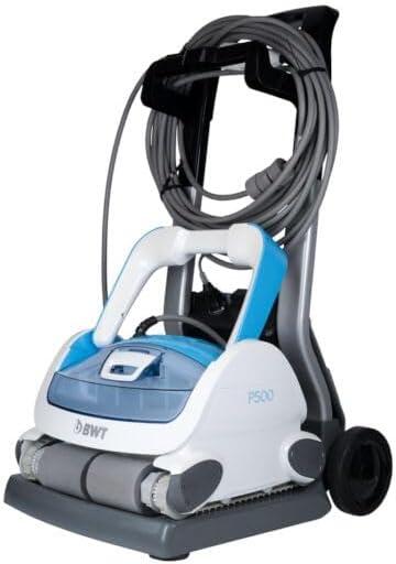 AQUABOT BWT P500 LED Robot limpiafondos piscina - Succión 19 m³/h, filtros 4D 3/7