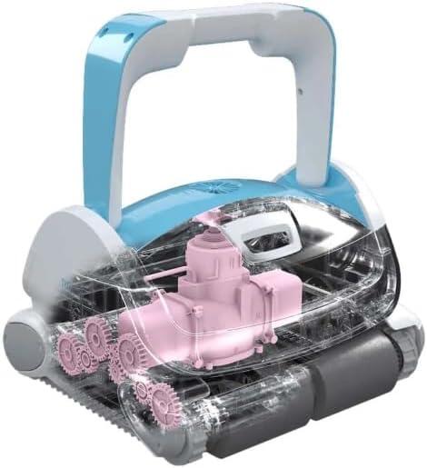 AQUABOT BWT P500 LED Robot limpiafondos piscina - Succión 19 m³/h, filtros 4D 6/7