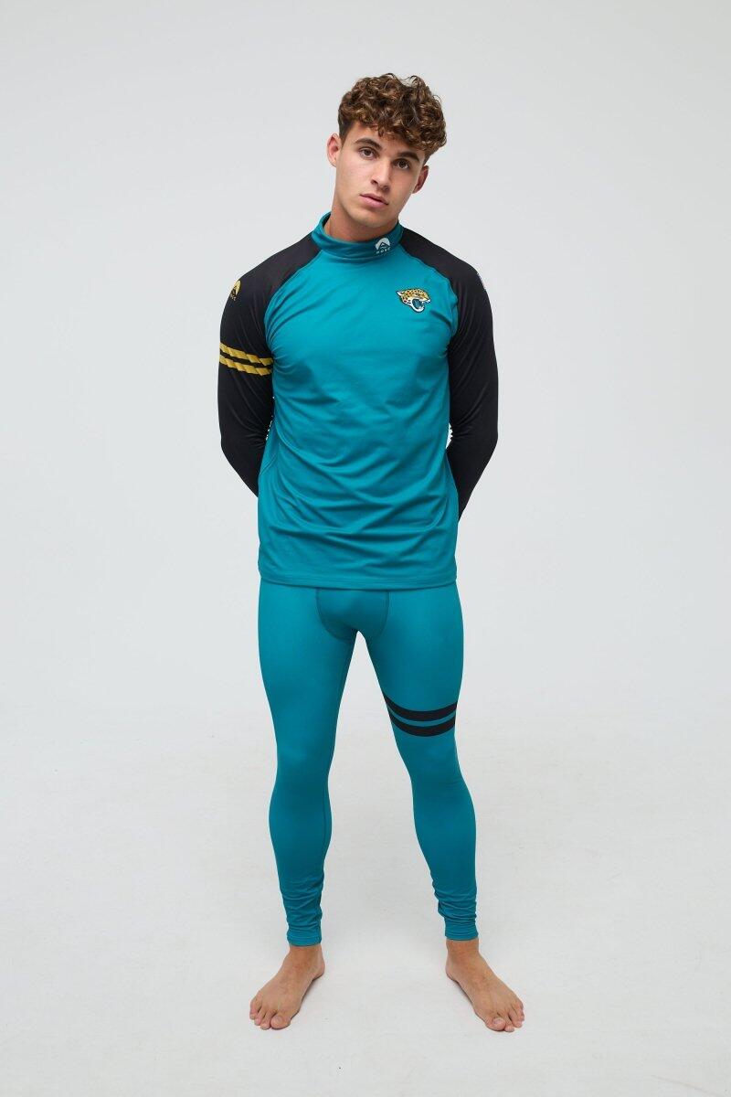 Homme Ski Sous-vêtement Bas Thermique NFL Jacksonville Jaguars 4/5