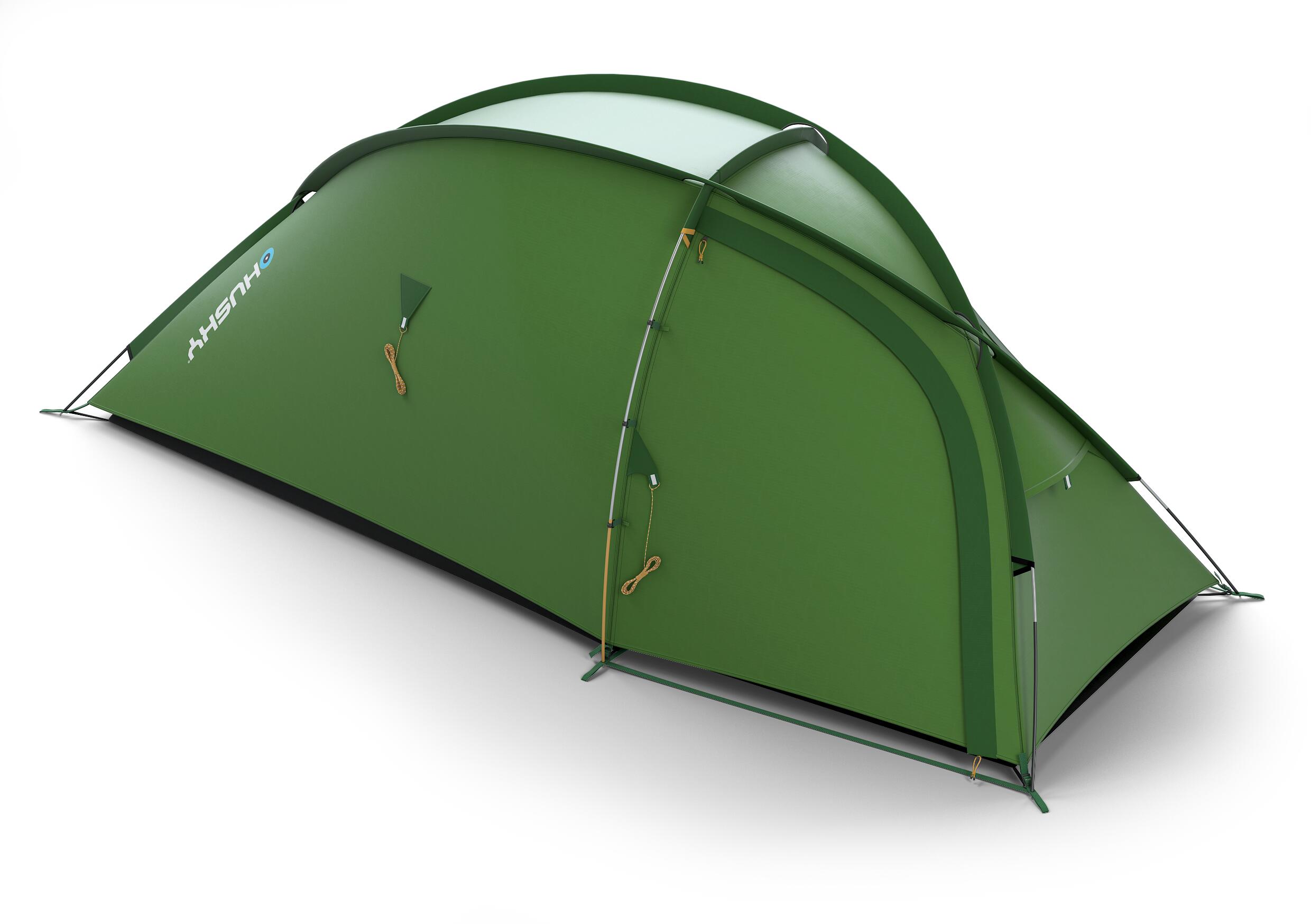 Tente HUSKY Bronder 2 places polyester vert, ultralight durable 2/5