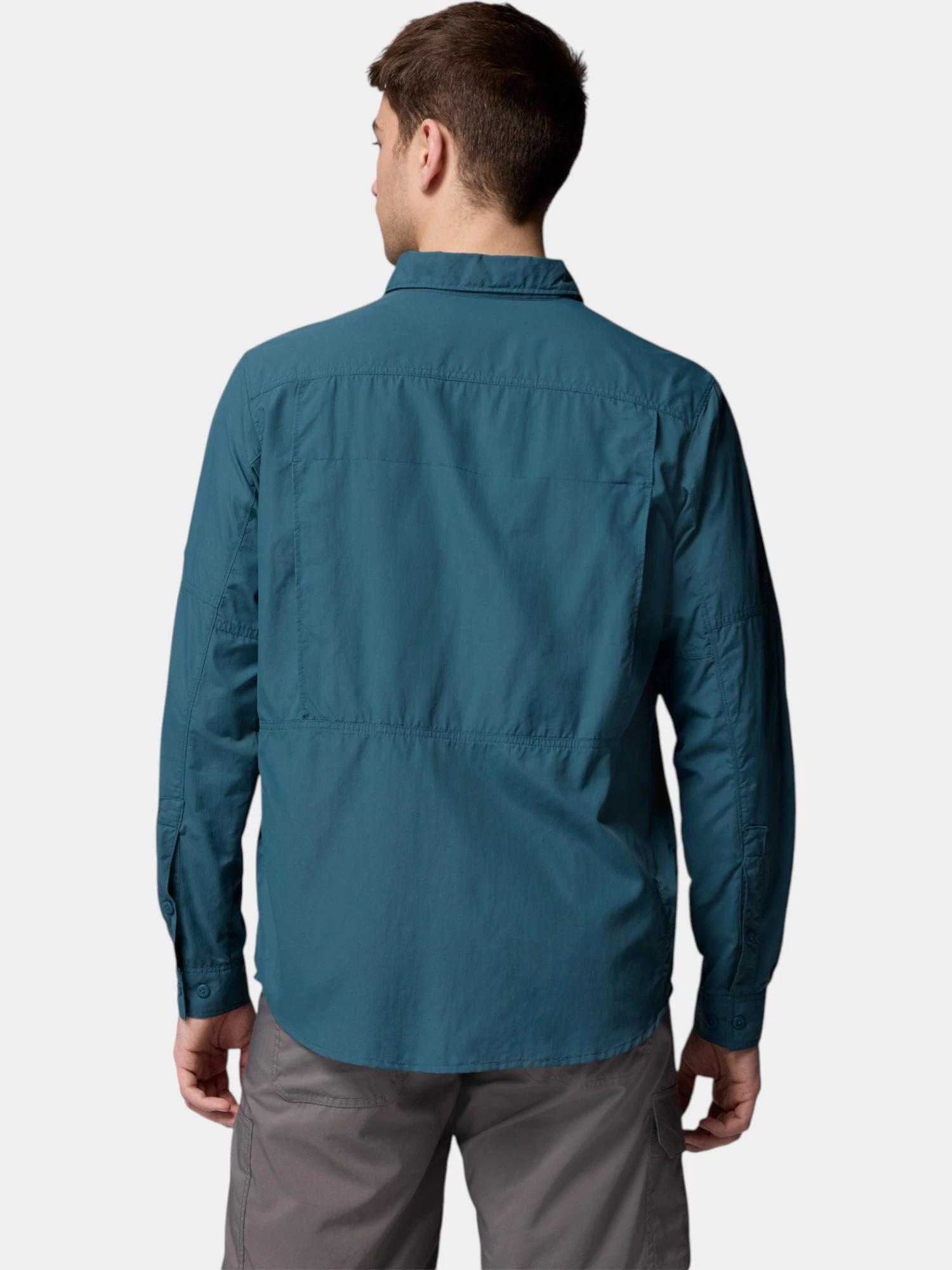 Chemise De Randonnée REI Homme, Manches Longues, Nylon Bleu, Taille M, Très Bon état