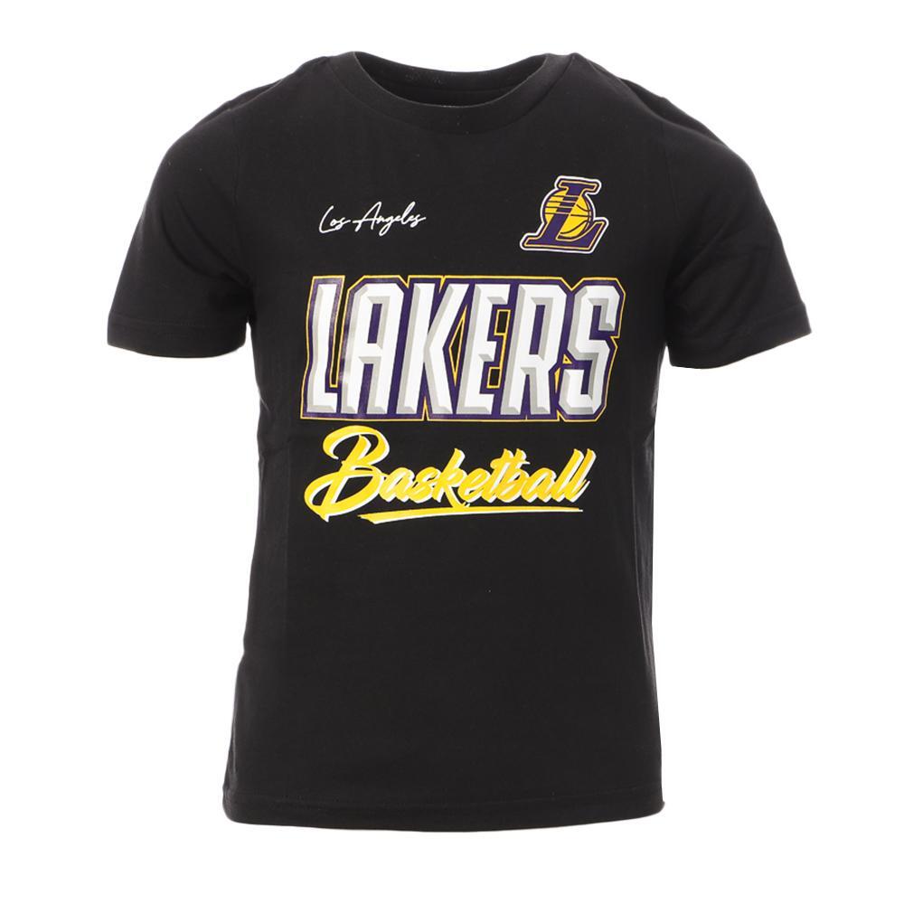 Boys' LA Lakers Black T-Shirt - NBA Short Sleeve Top
