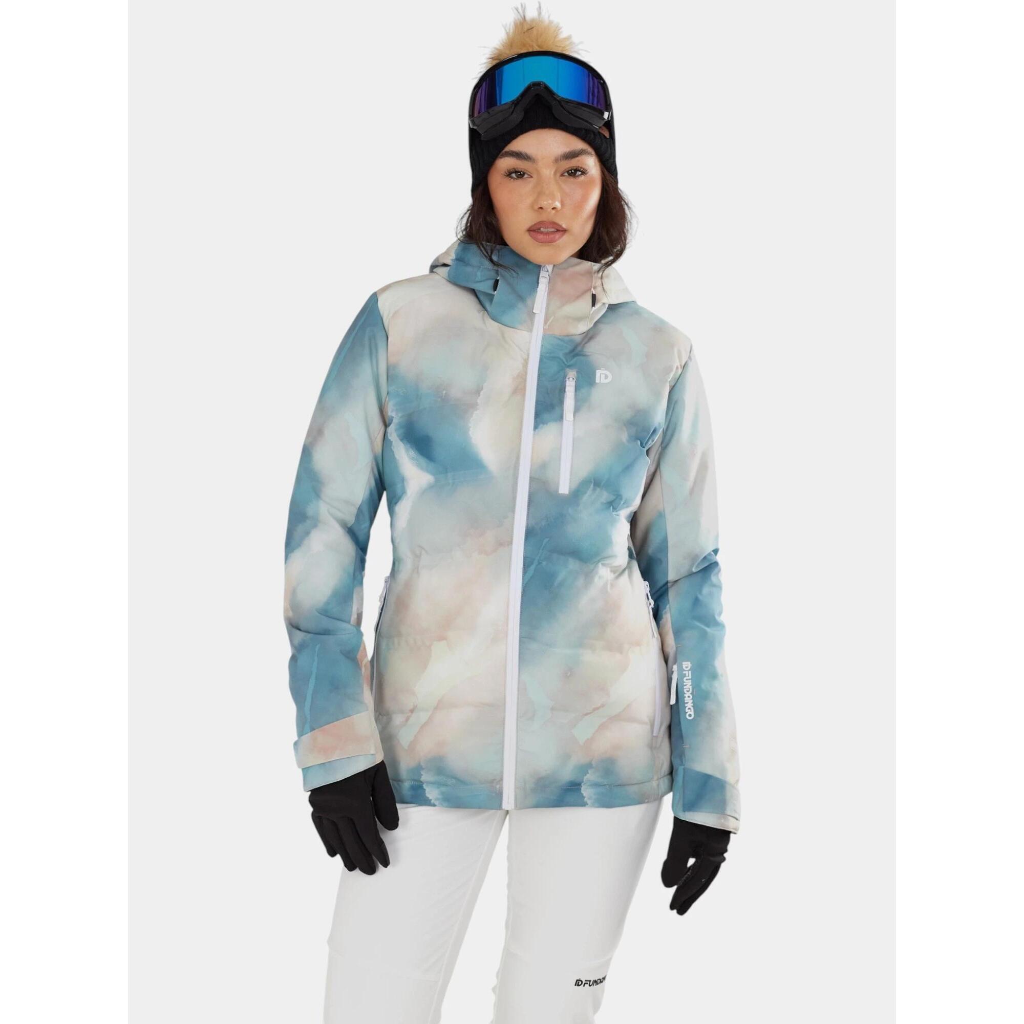 Fundango - Veste De Ski Matelassée Femme Pumila - Doudoune Synthétique - Multicolore - Decathlon