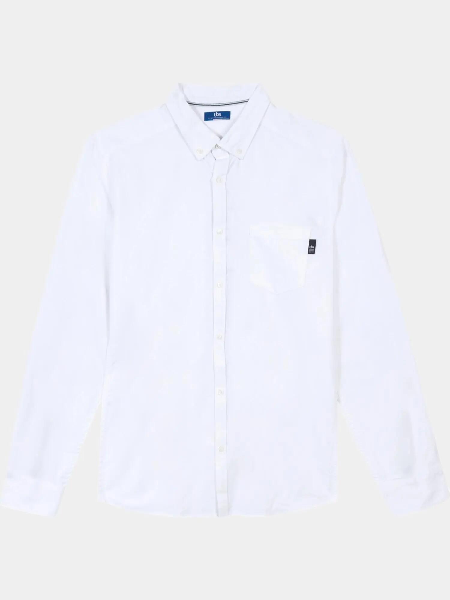 Camisa Blanca de Hombre TBS BRODY 6/7