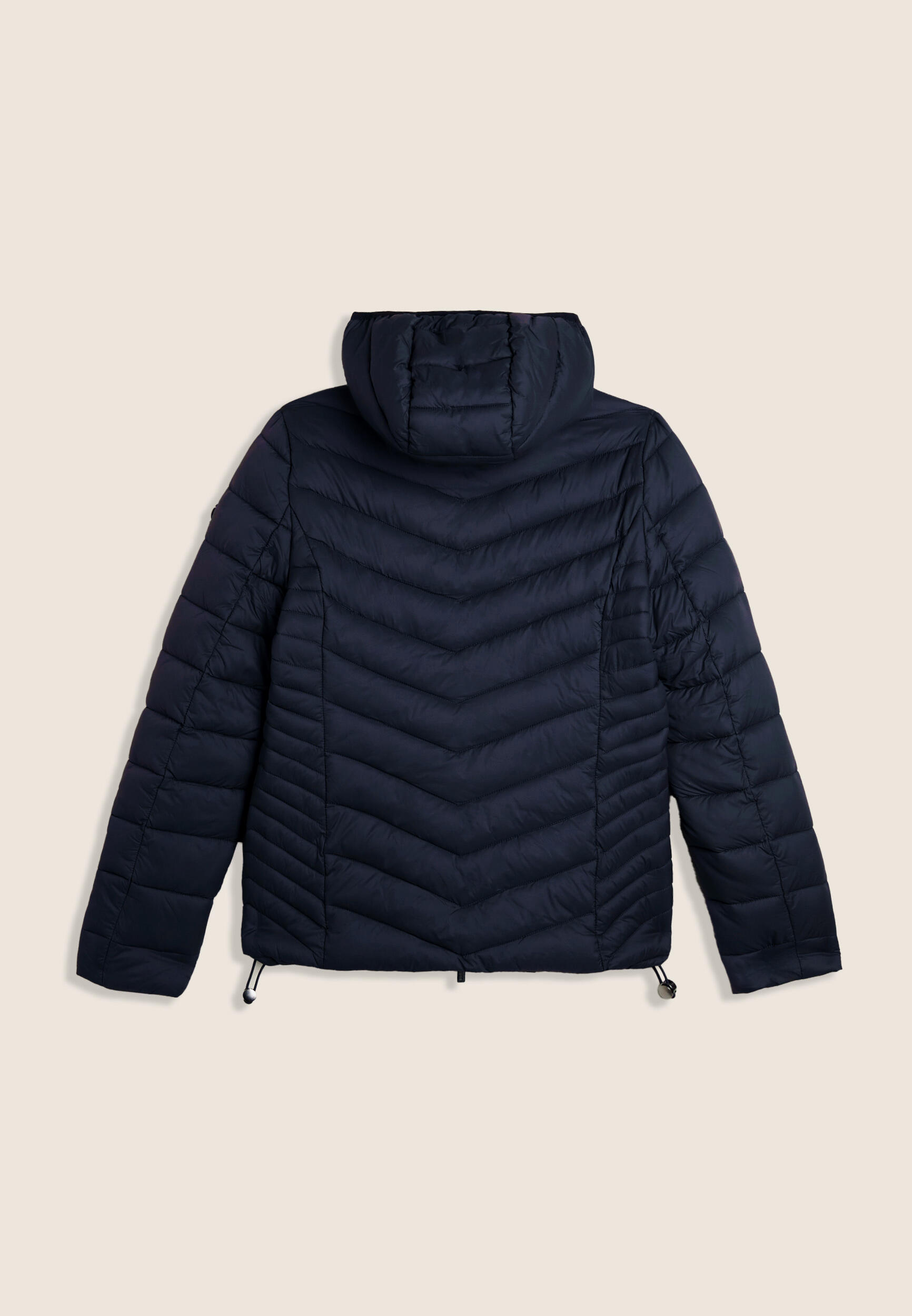 Doudoune pour femmes avec capuche bordée et finition brillante 2/3