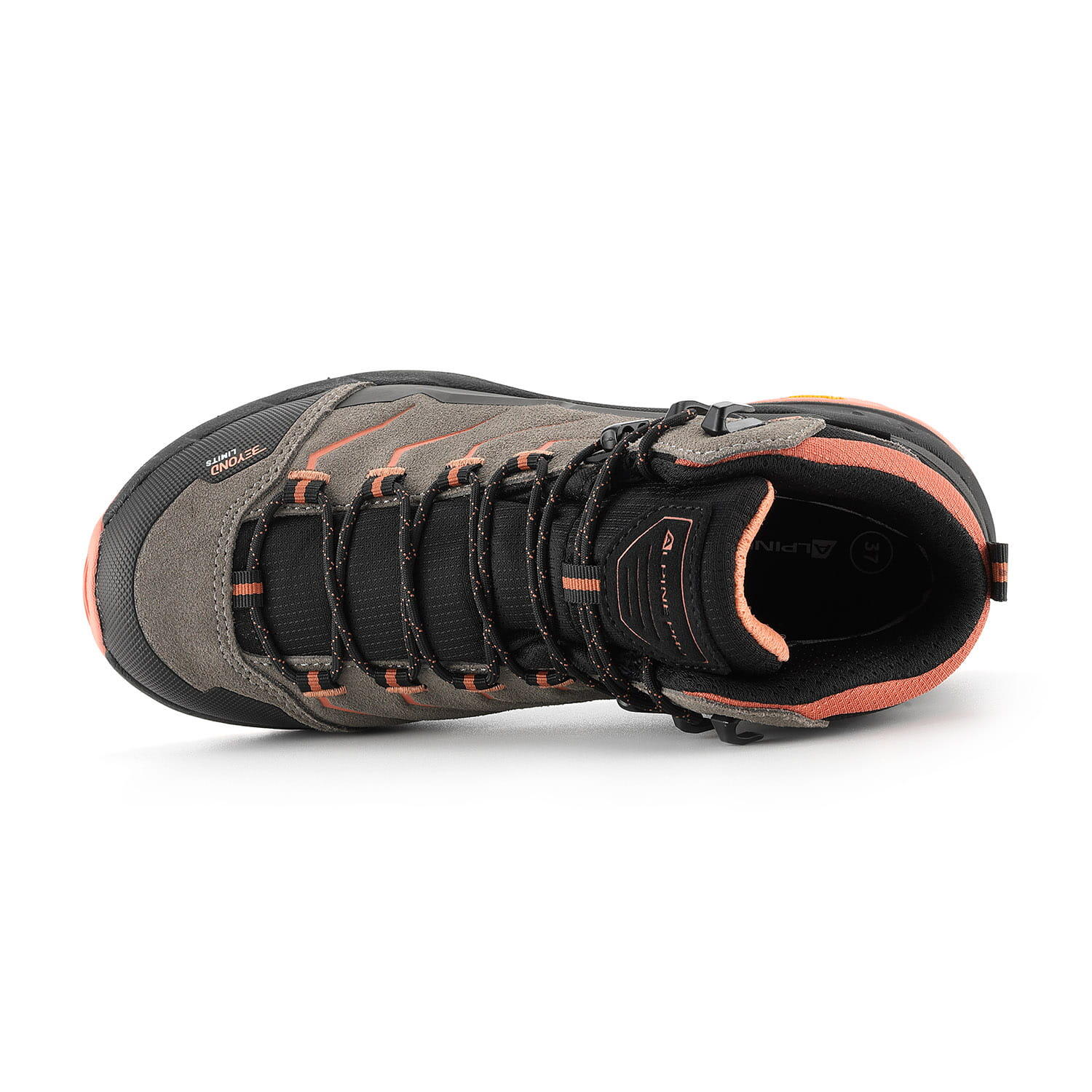 Buty wysokie trekkingowe damskie Alpine Pro Crede Vibram 2/6