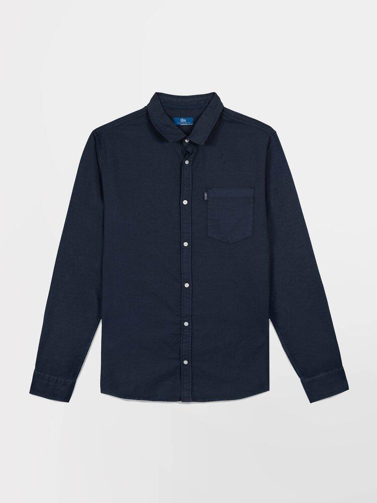 TBS BRODY Heren overhemd - Marineblauw 2/5