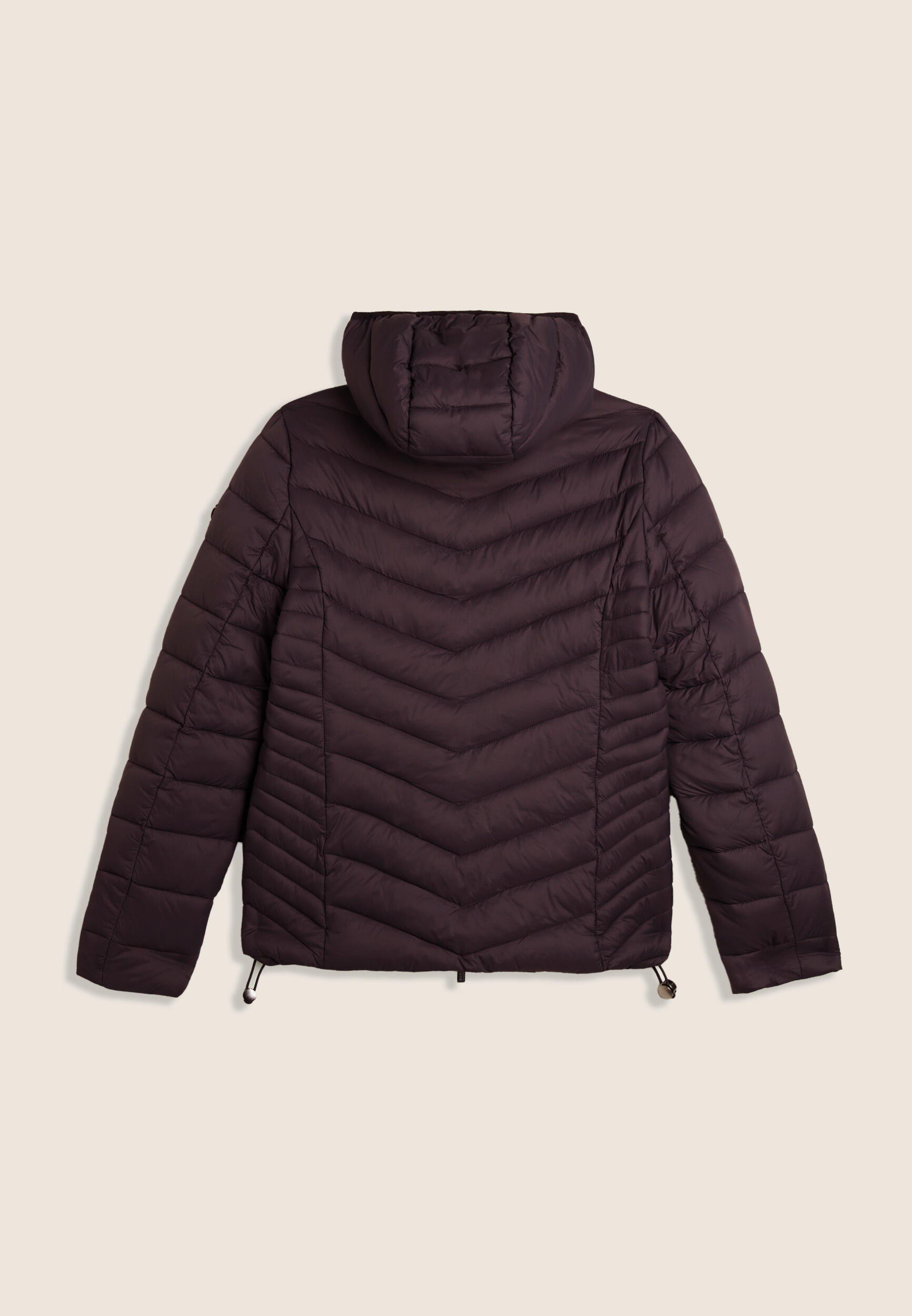 Doudoune pour femmes avec capuche bordée et finition brillante 2/3