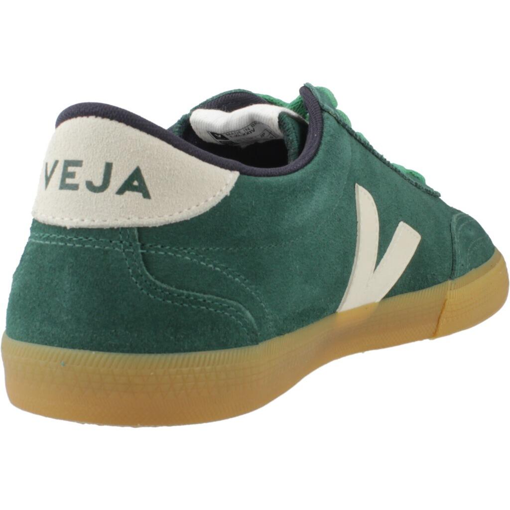 Baskets Veja Modèle Volley Suede Couleur Vert 3/5