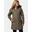 Jacheta de iarna Suttle Mountain Long Insulated Jacket - verde femei