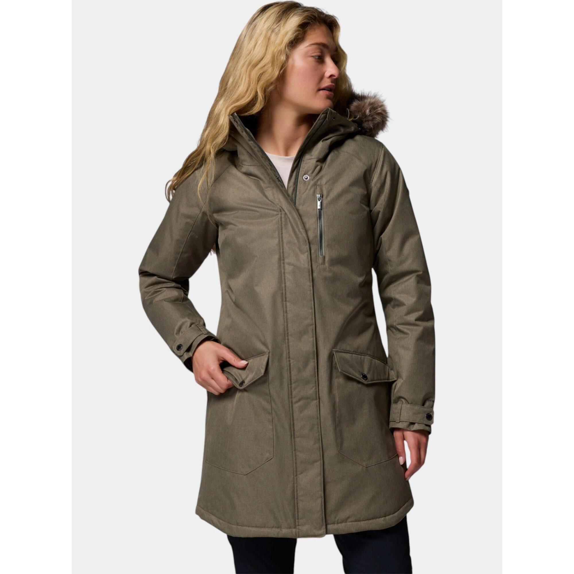 Columbia - Manteau D'Hiver Femme Suttle Mountain - Doudoune Synthétique - Vert - Decathlon